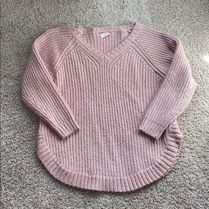 NWOT lou &grey light pink heavy sweater